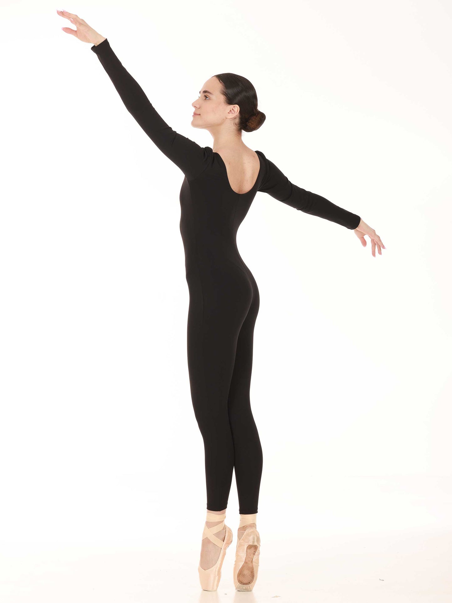 Black LONG SLEEVE DANCE UNITARD for women