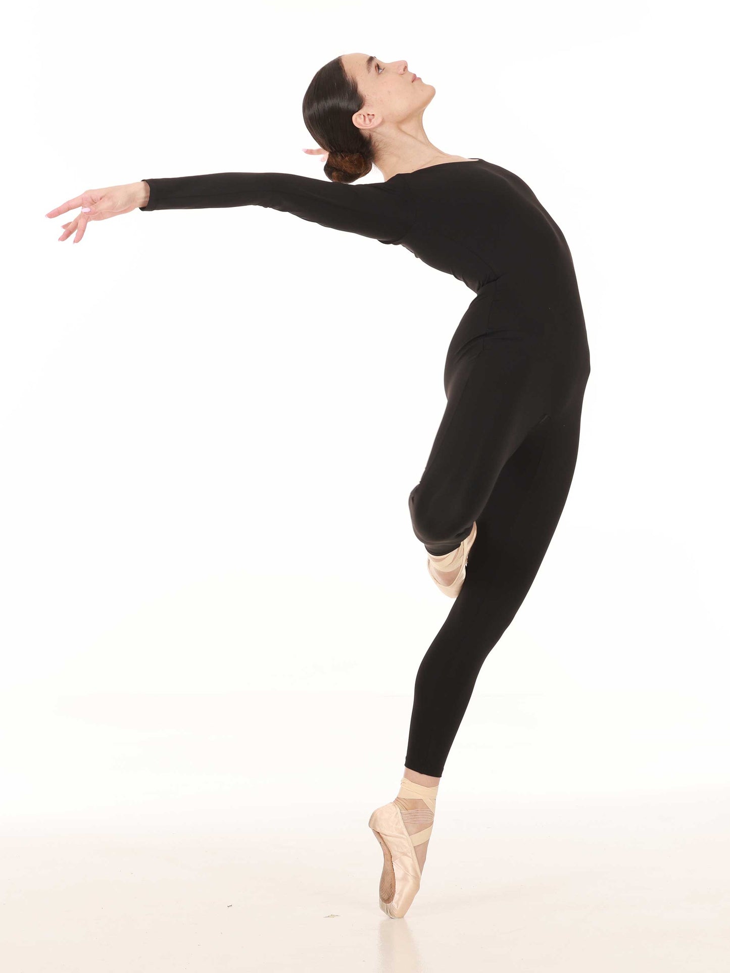 Black LONG SLEEVE DANCE UNITARD for women