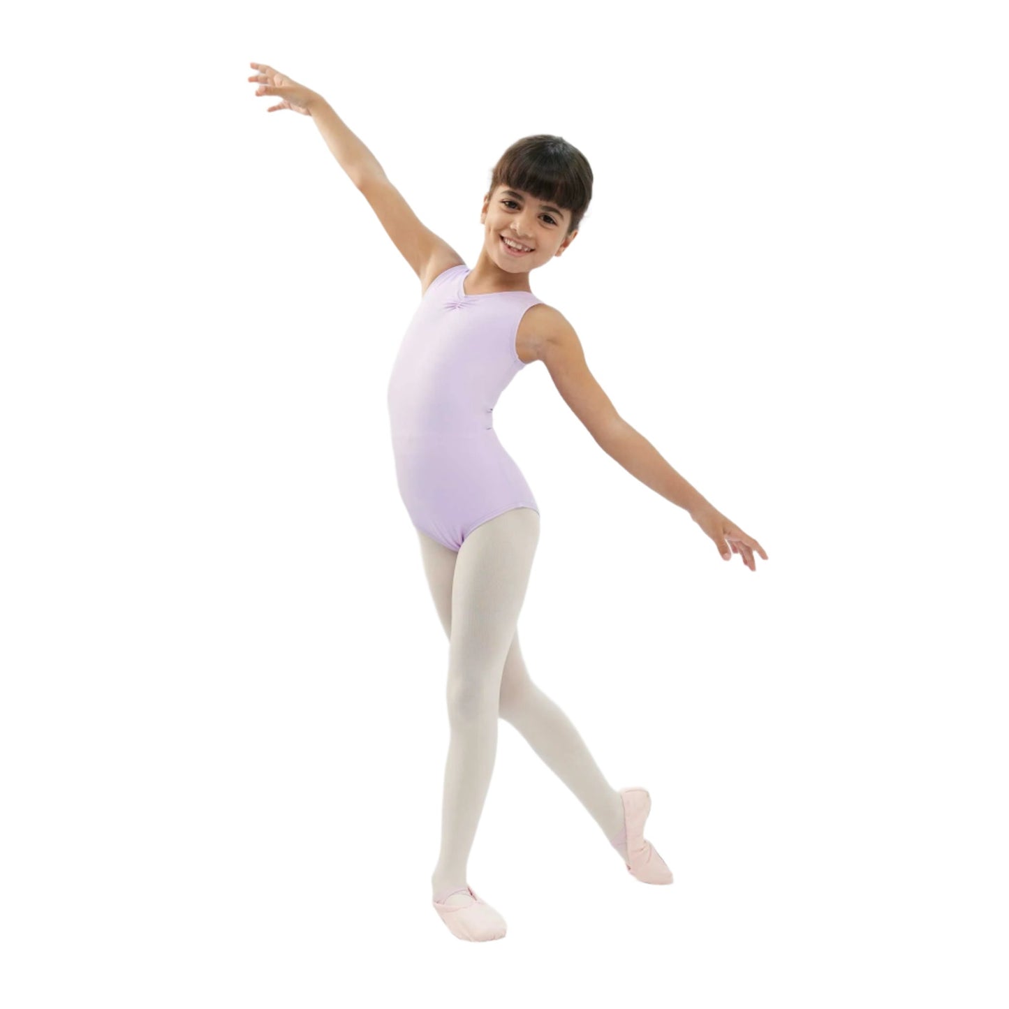 TANK SLEEVE PINCHED BALLET LEOTARD CHILD