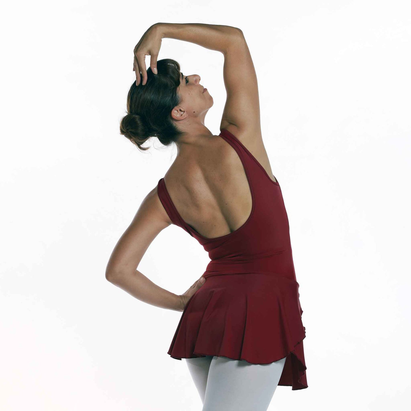 PINCHED SEAMED TANK DANCE DRESS