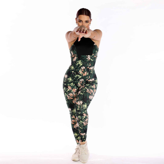 unitard bodysuit printed and black