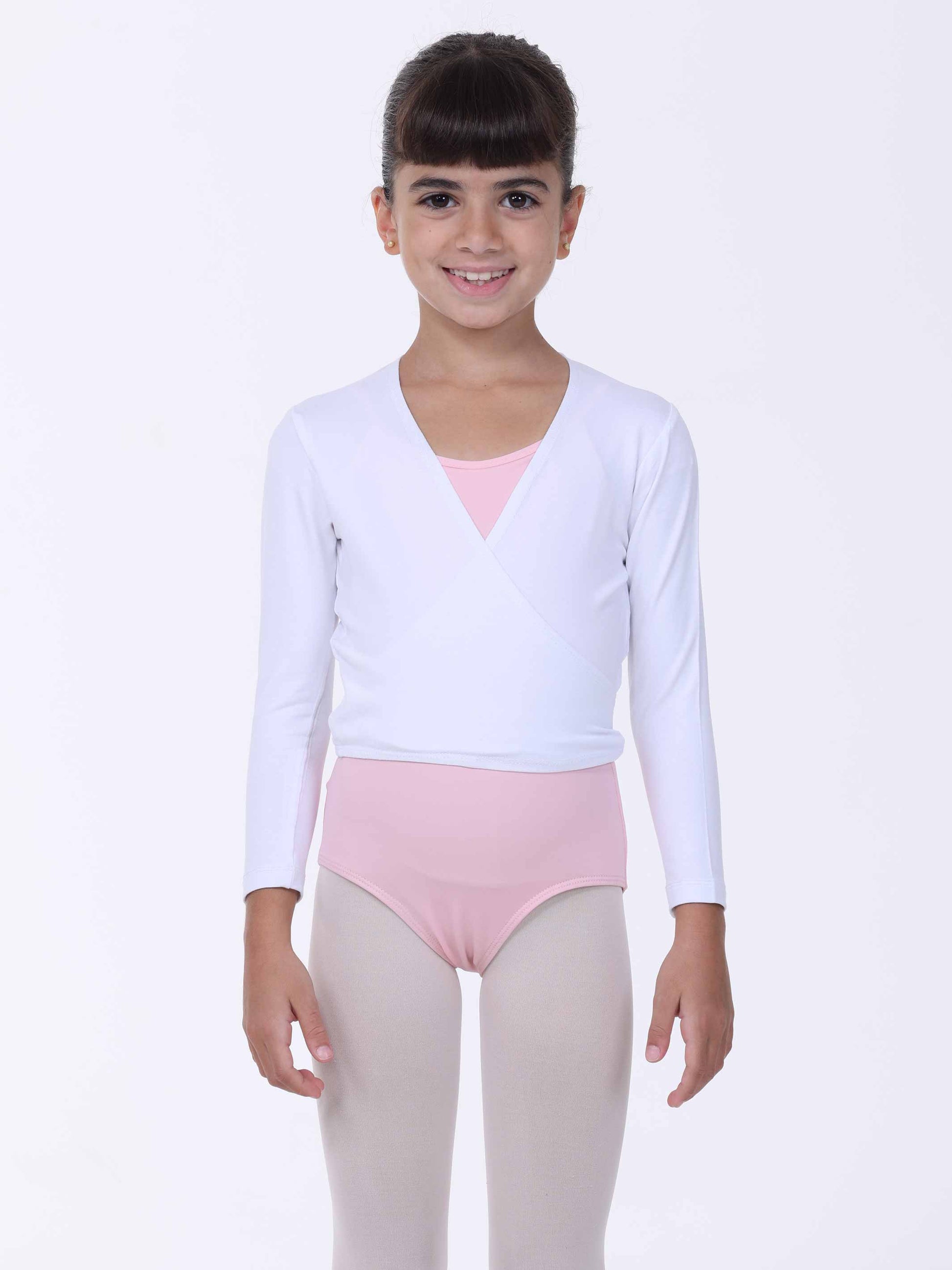 BALLET WRAP TOP - White