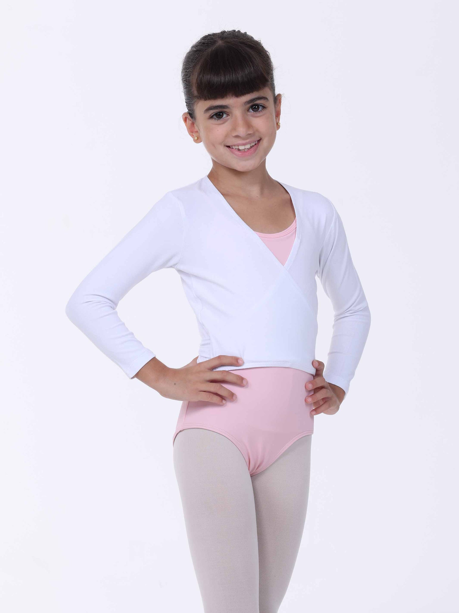 BALLET WRAP TOP - White