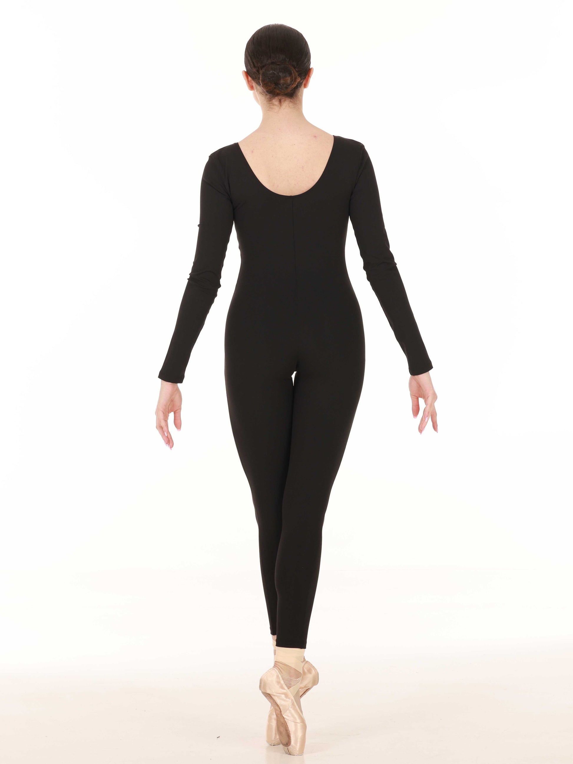 Black LONG SLEEVE DANCE UNITARD for women