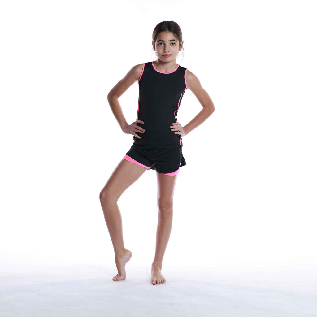 ENSEMBLE PERFORÉ ACTIF VÊTEMENTS DE GYMNASTIQUE POUR FILLES
