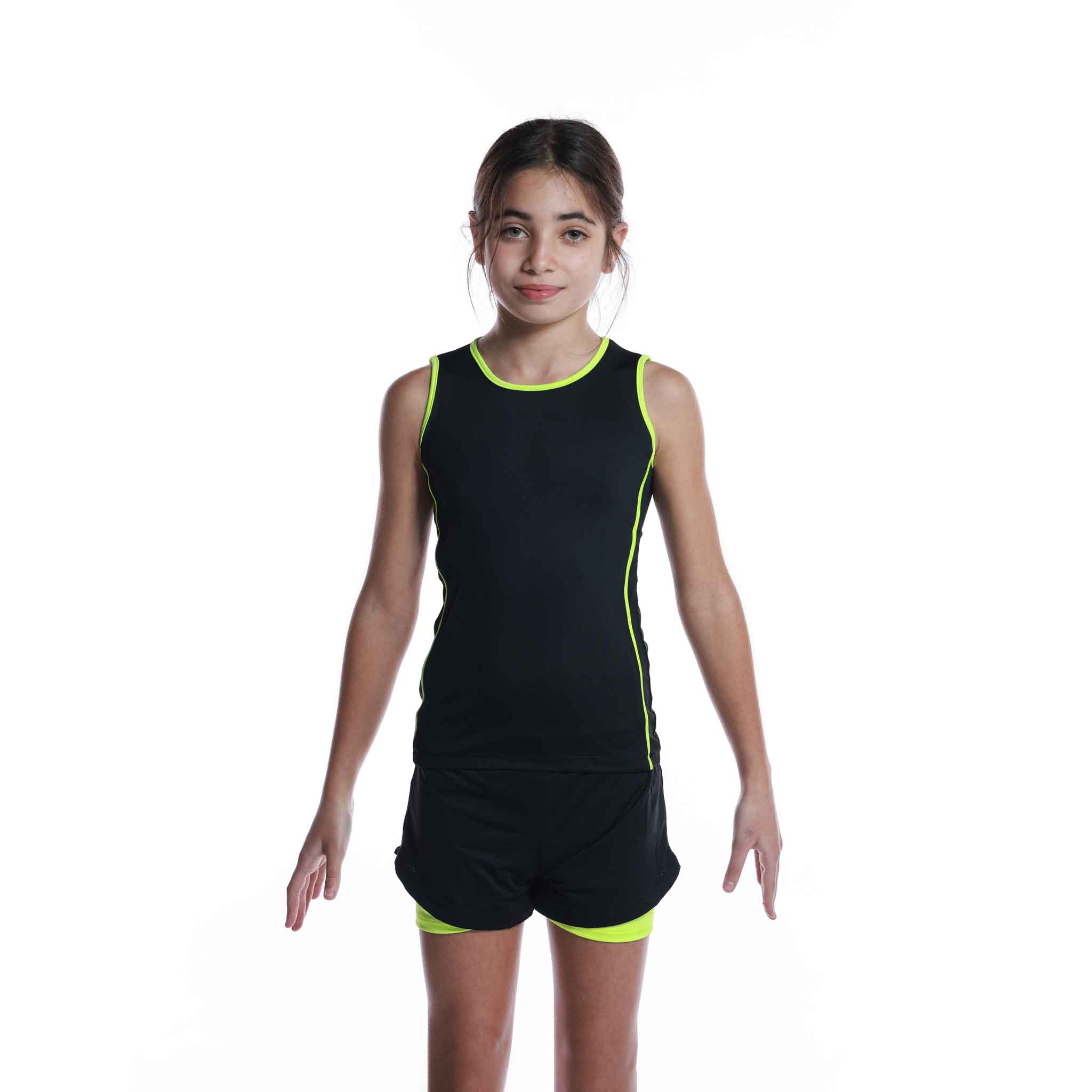 ENSEMBLE PERFORÉ ACTIF VÊTEMENTS DE GYMNASTIQUE POUR FILLES