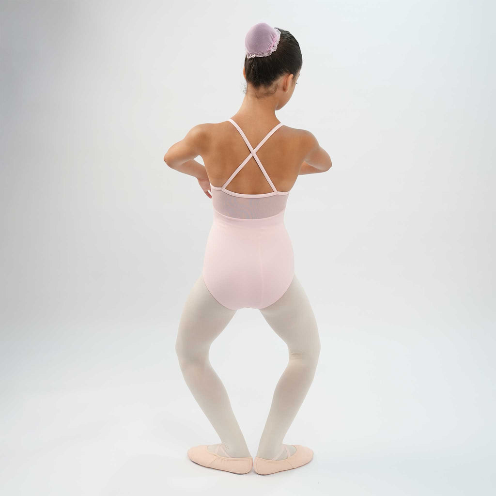 Justaucorps de ballet en maille à bretelles croisées