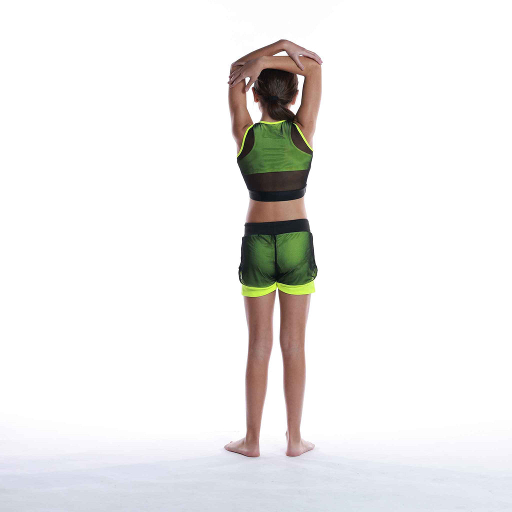 ENSEMBLE DE MAILLE ACTIVE VÊTEMENTS DE GYMNASTIQUE POUR FILLES
