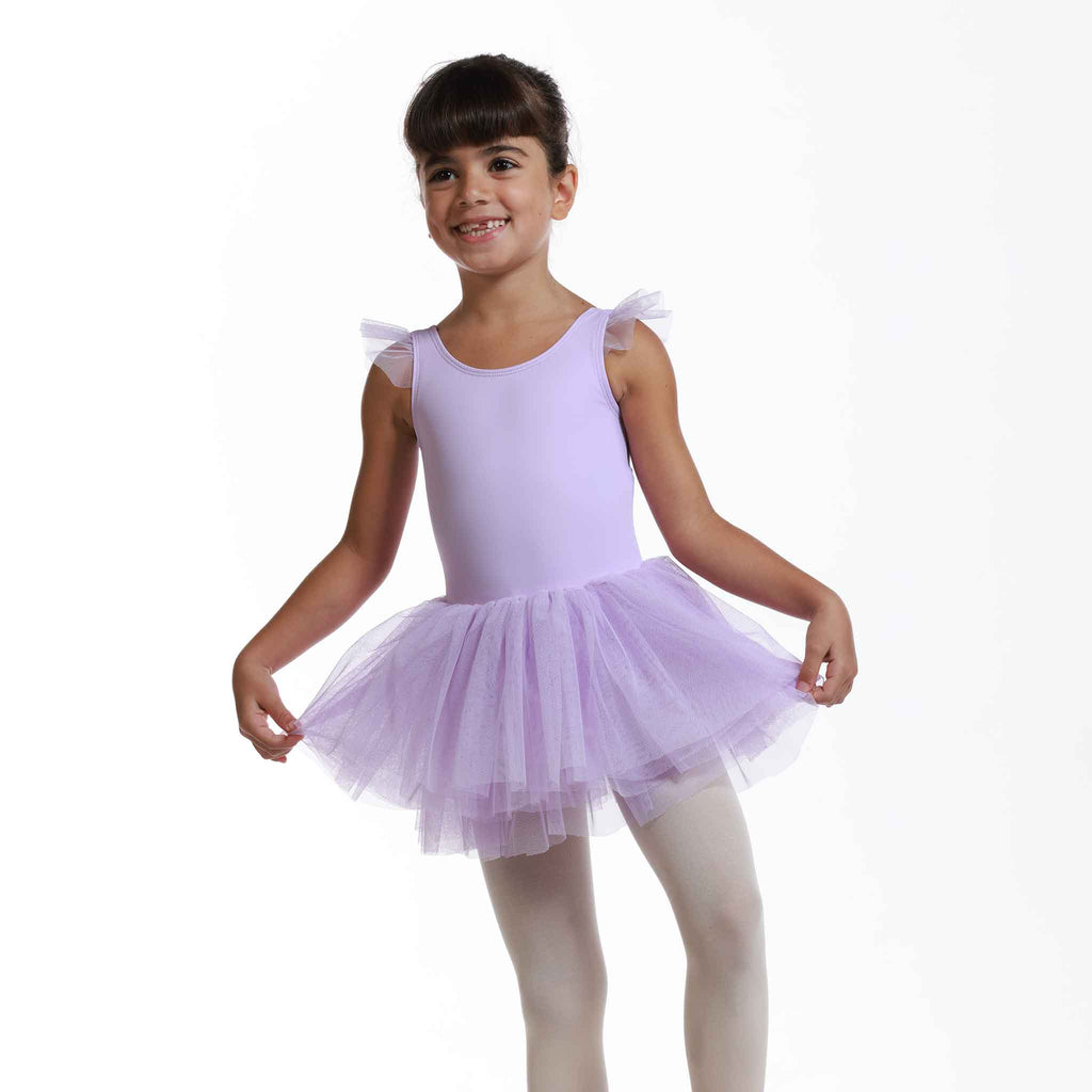 ROBE TUTU À MANCHES FLUTTER