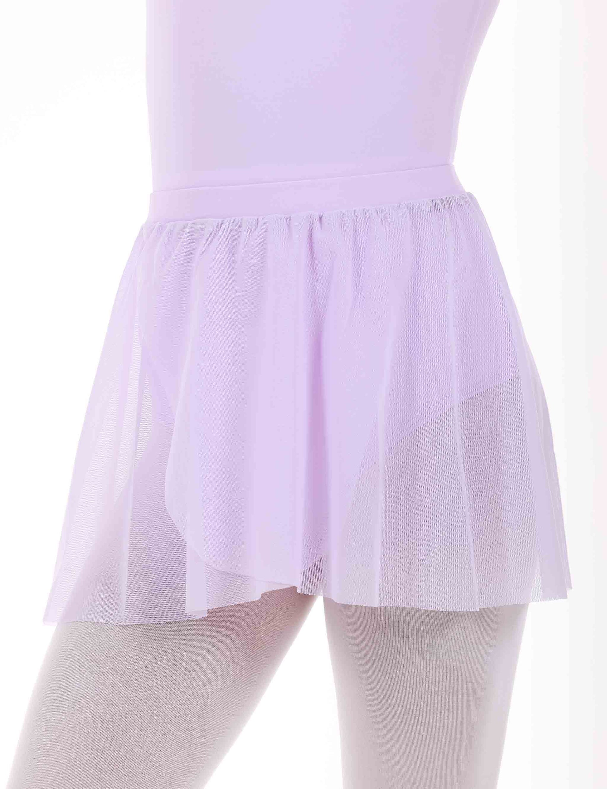 PULL-ON MESH BALLET SKIRT LILAC