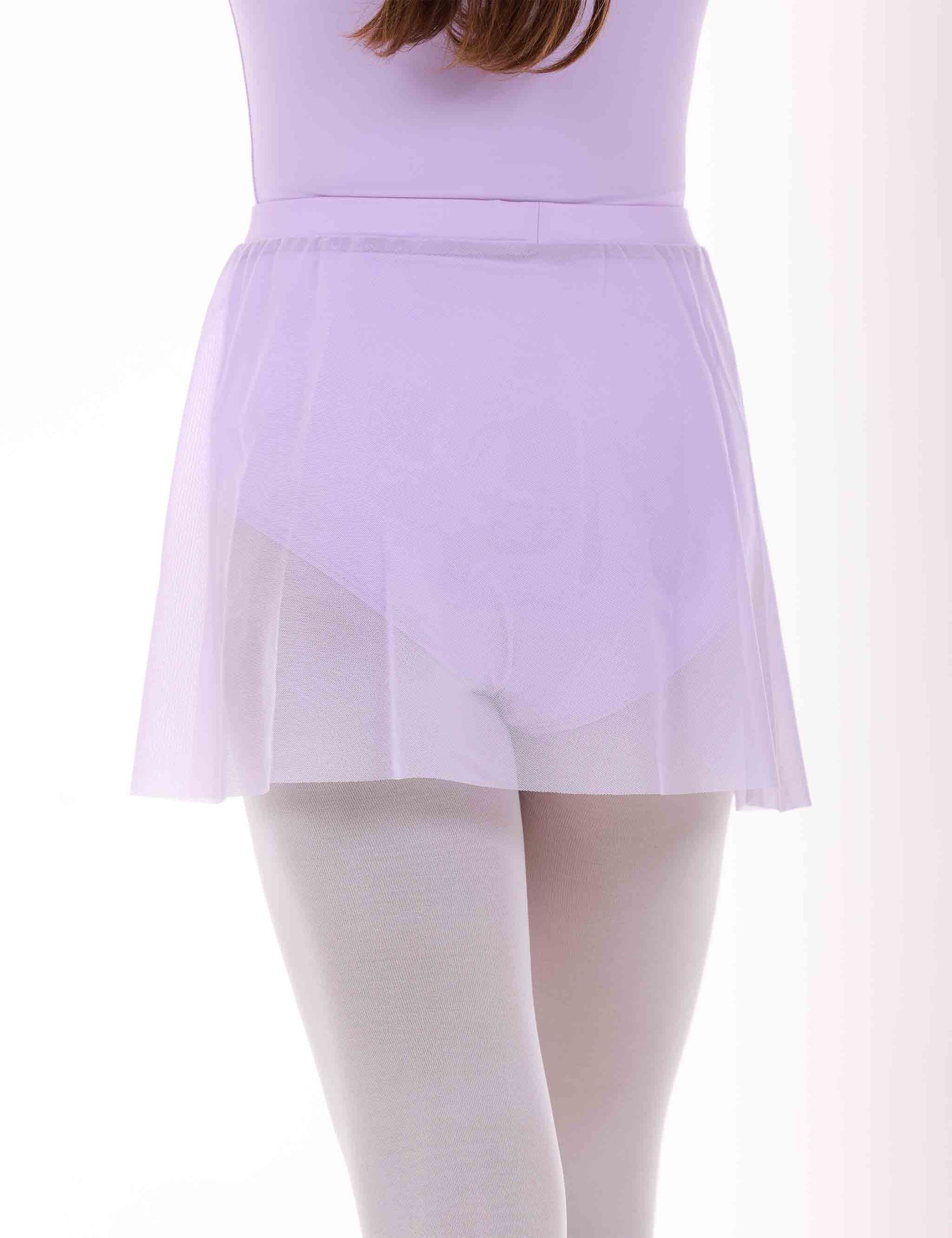 PULL-ON MESH BALLET SKIRT LILAC