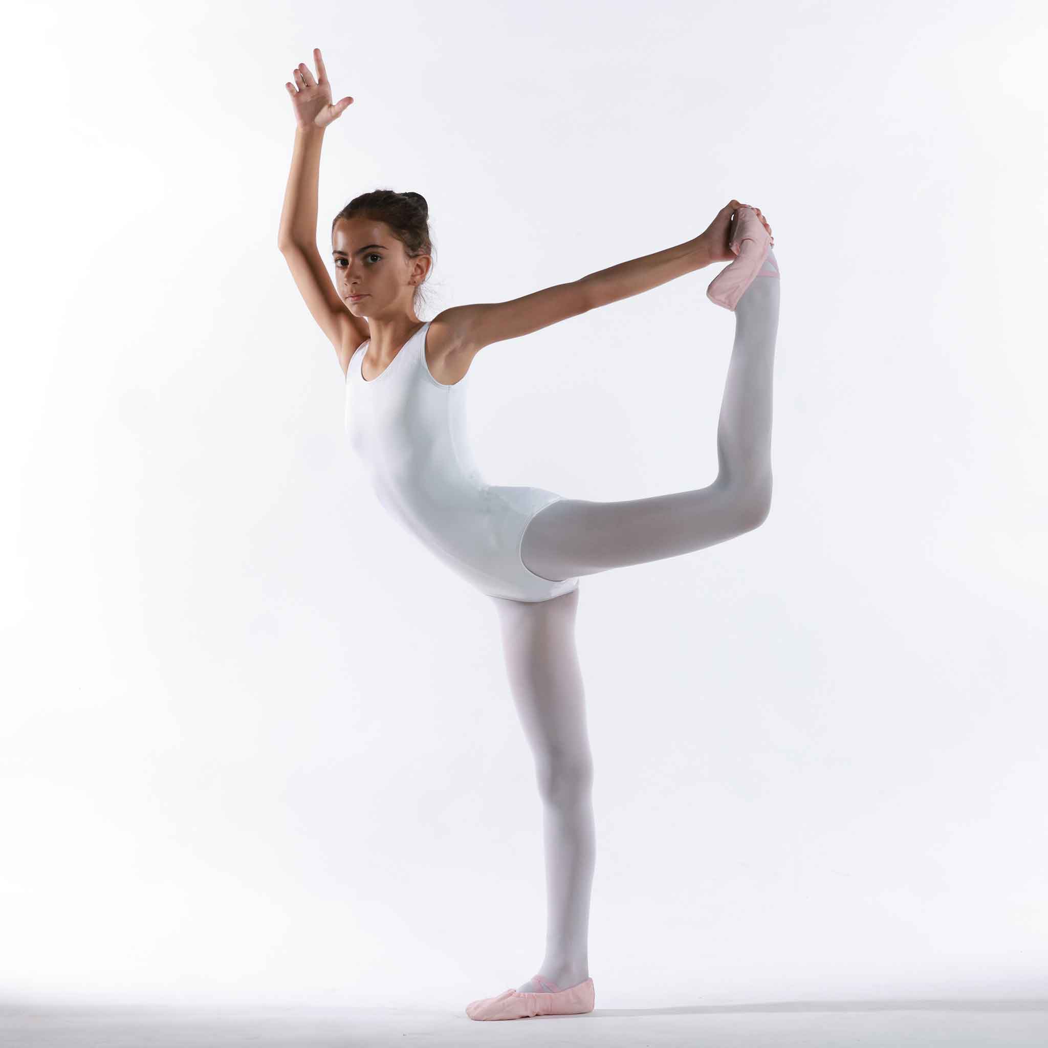 Justaucorps de danse classique à manches courtes pour fille