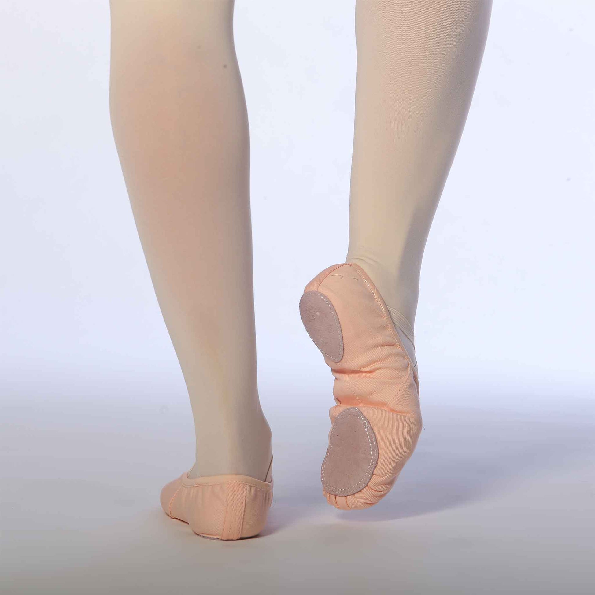 split sole pro ballet shoes canvas light pink