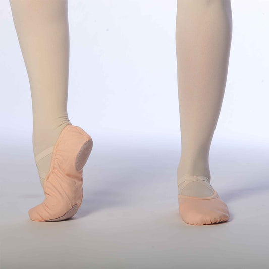 split sole pro ballet shoes canvas light pink