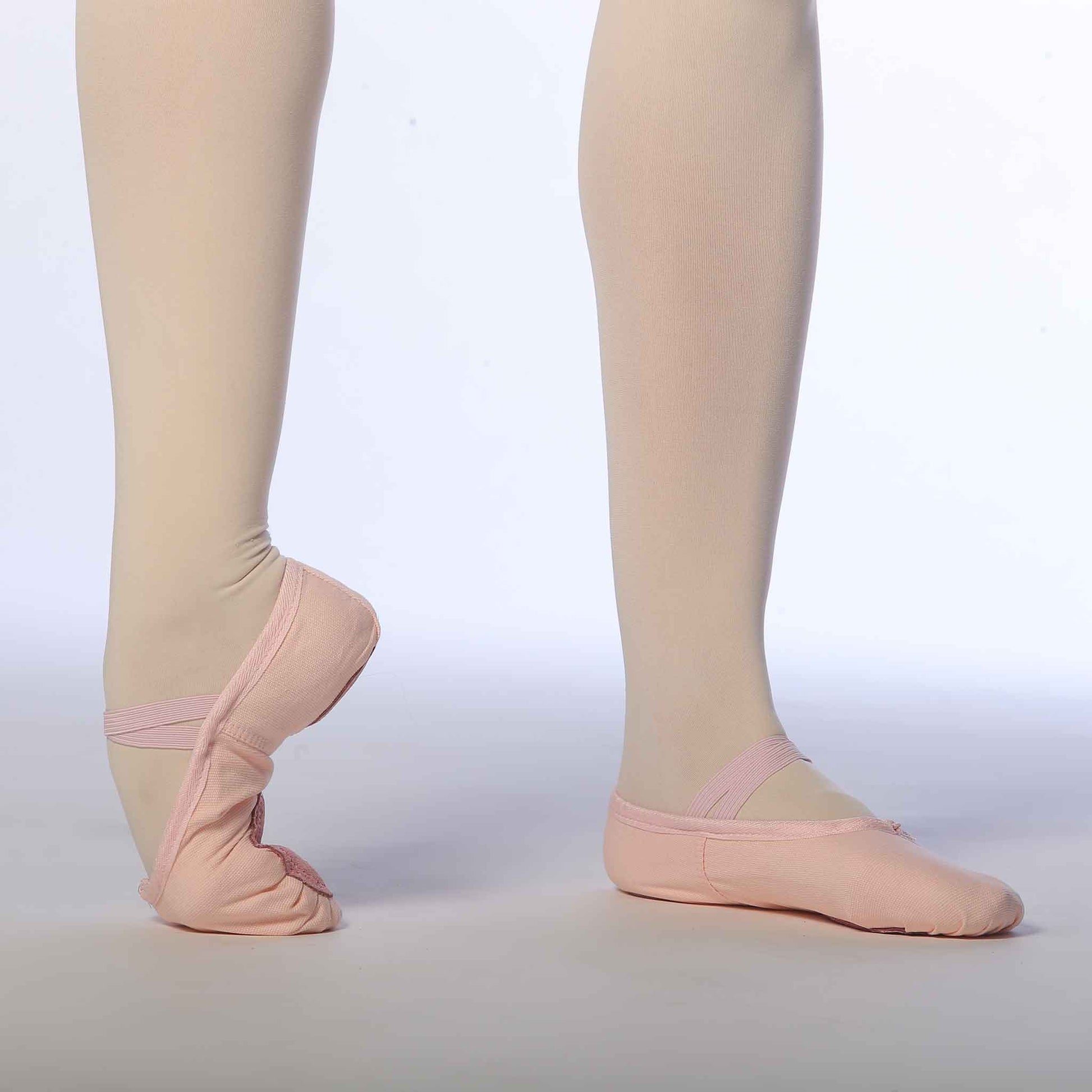 split sole ballet shoes canvas pink