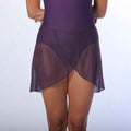 pull-on jacquard skirt purple