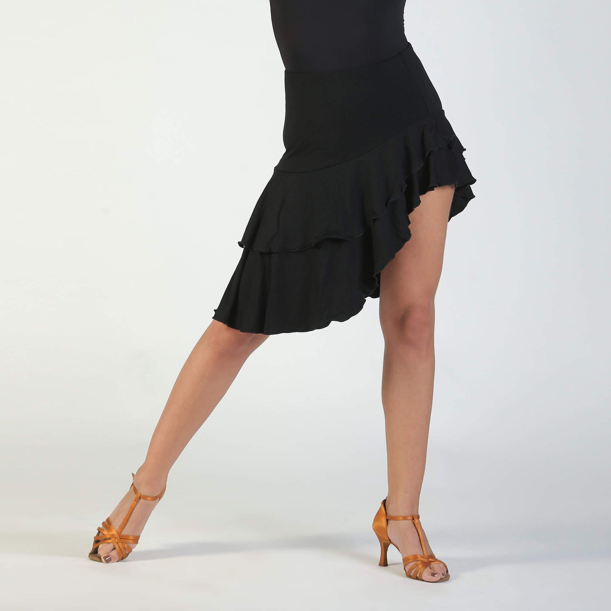 Latin Dance Skirt Black
